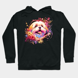 Lhasa Apso Mothers Day Dog Mom Beautiful Gift Portrait Hoodie